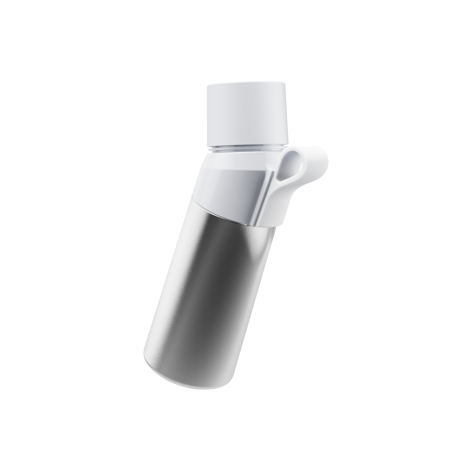 air up® Twist Pro Steel Flasche Set Silver 480 ml