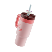 air up® Tumbler with Handle Coral Pink 890 ml