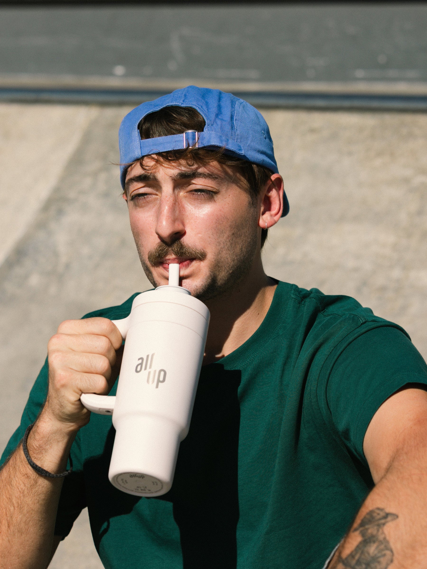 1200 ml air up® Tumbler with Handle Creamy White