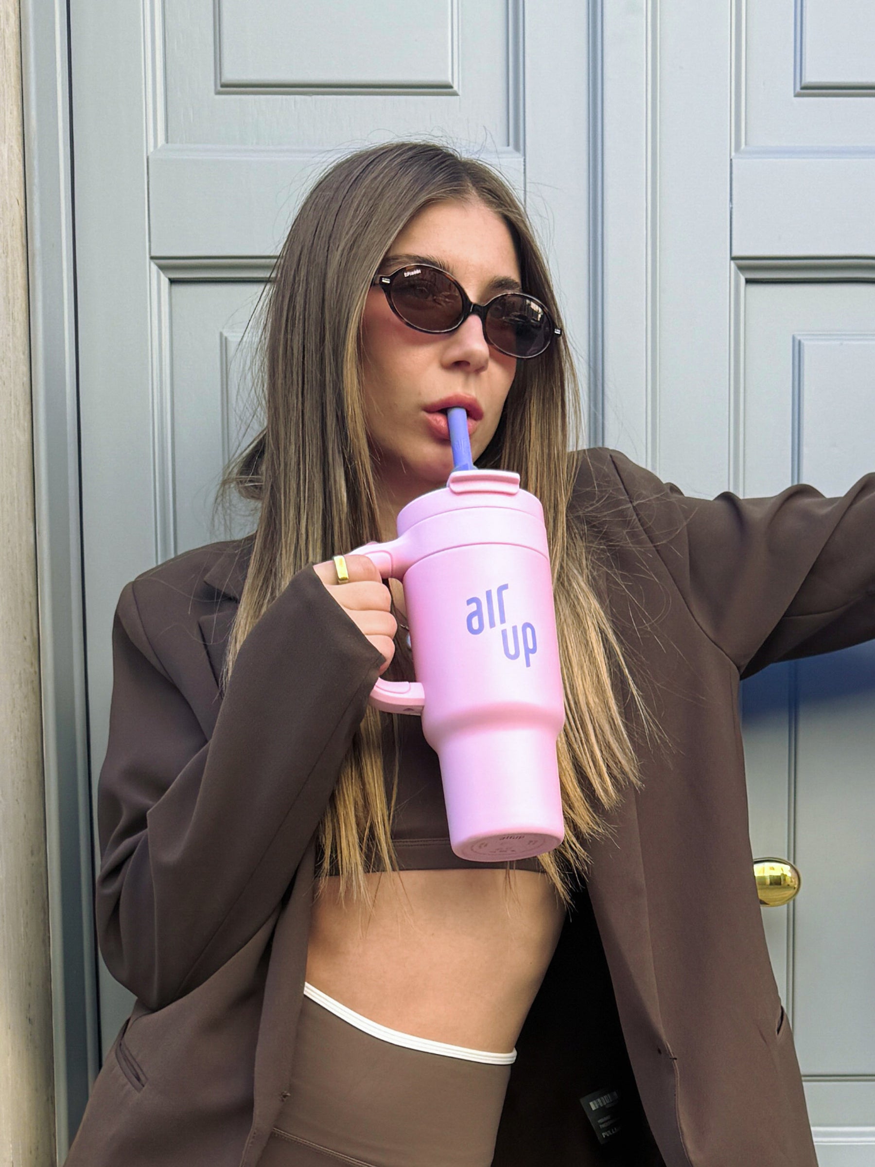 890 ml air up® Tumbler mit Griff Pink Indigo