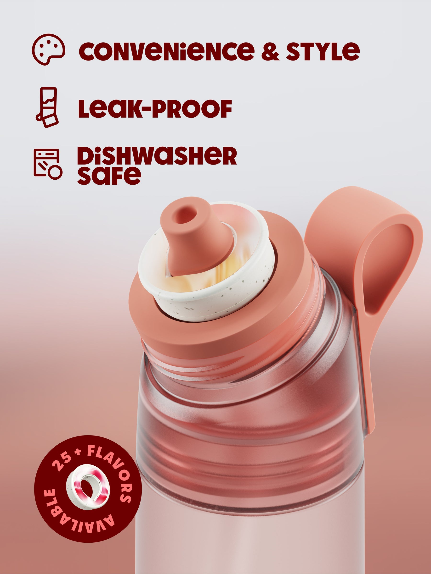 600 ml air up® Twist Pro Flasche Poppy
