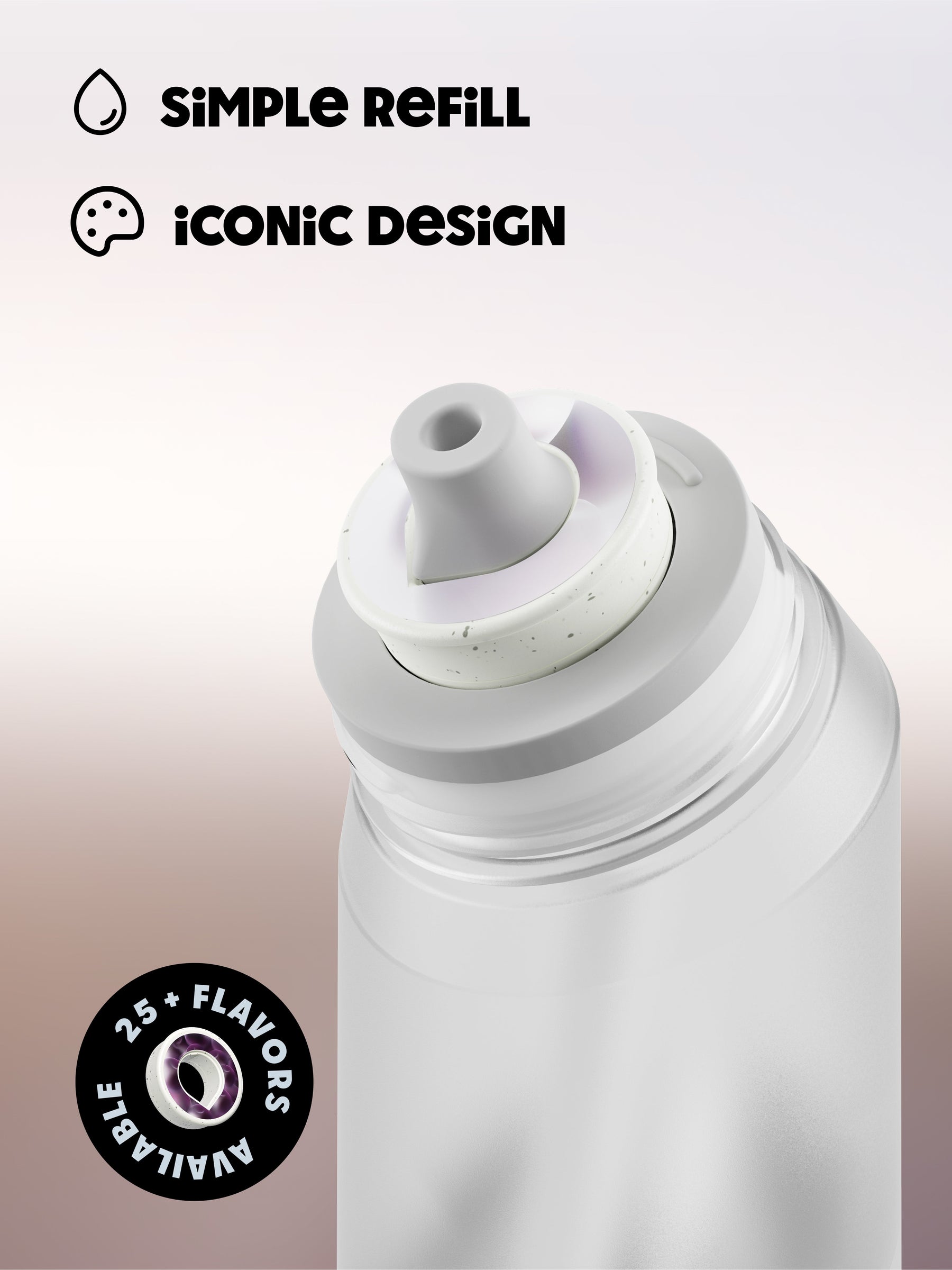 650 ml air up® Twist Flasche Pearl White
