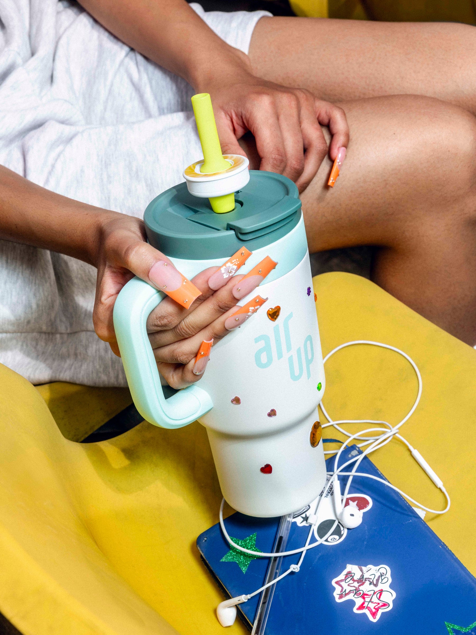 890 ml air up® Tumbler with Handle White Spearmint