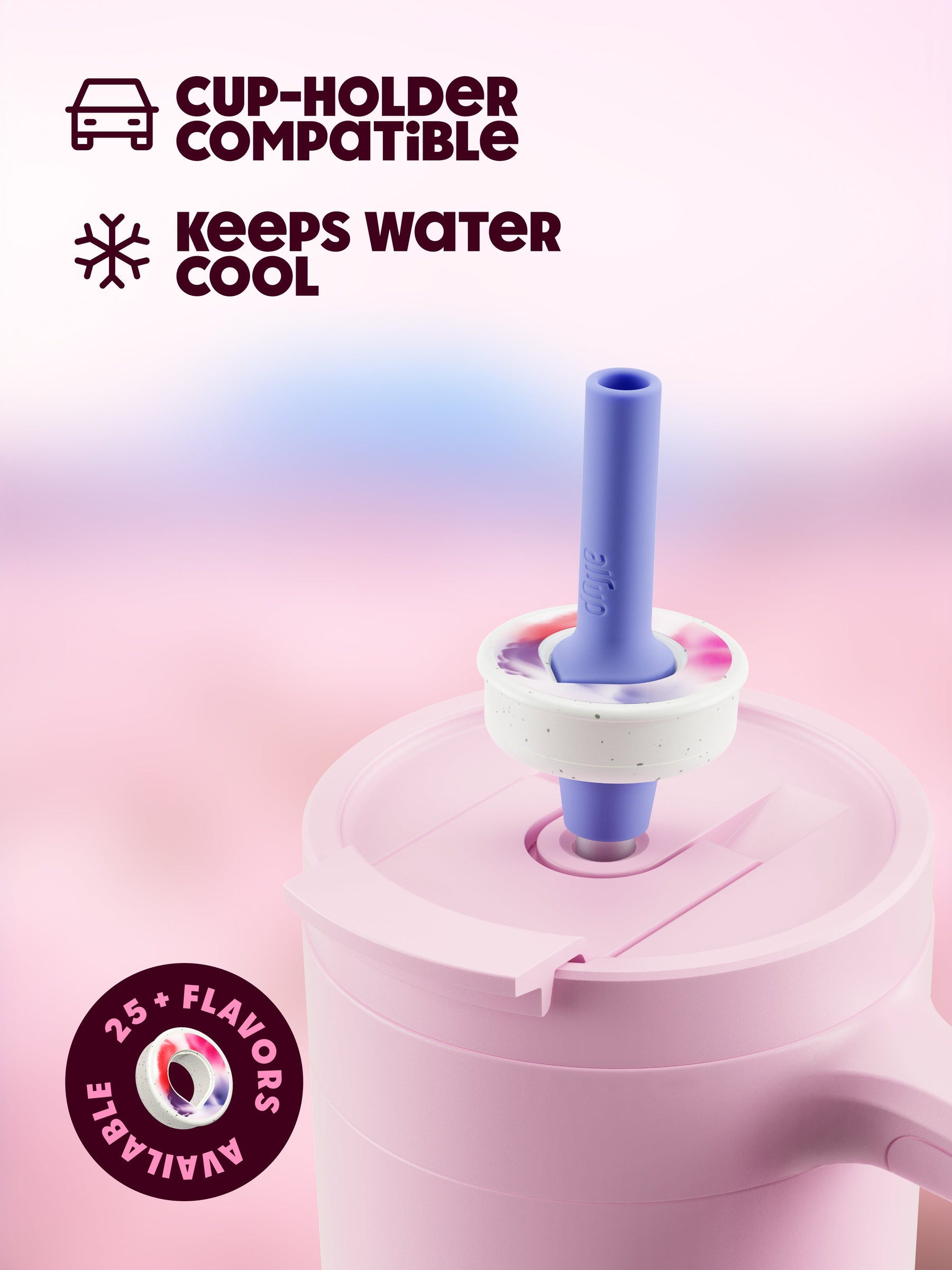 890 ml air up® Tumbler mit Griff Pink Indigo