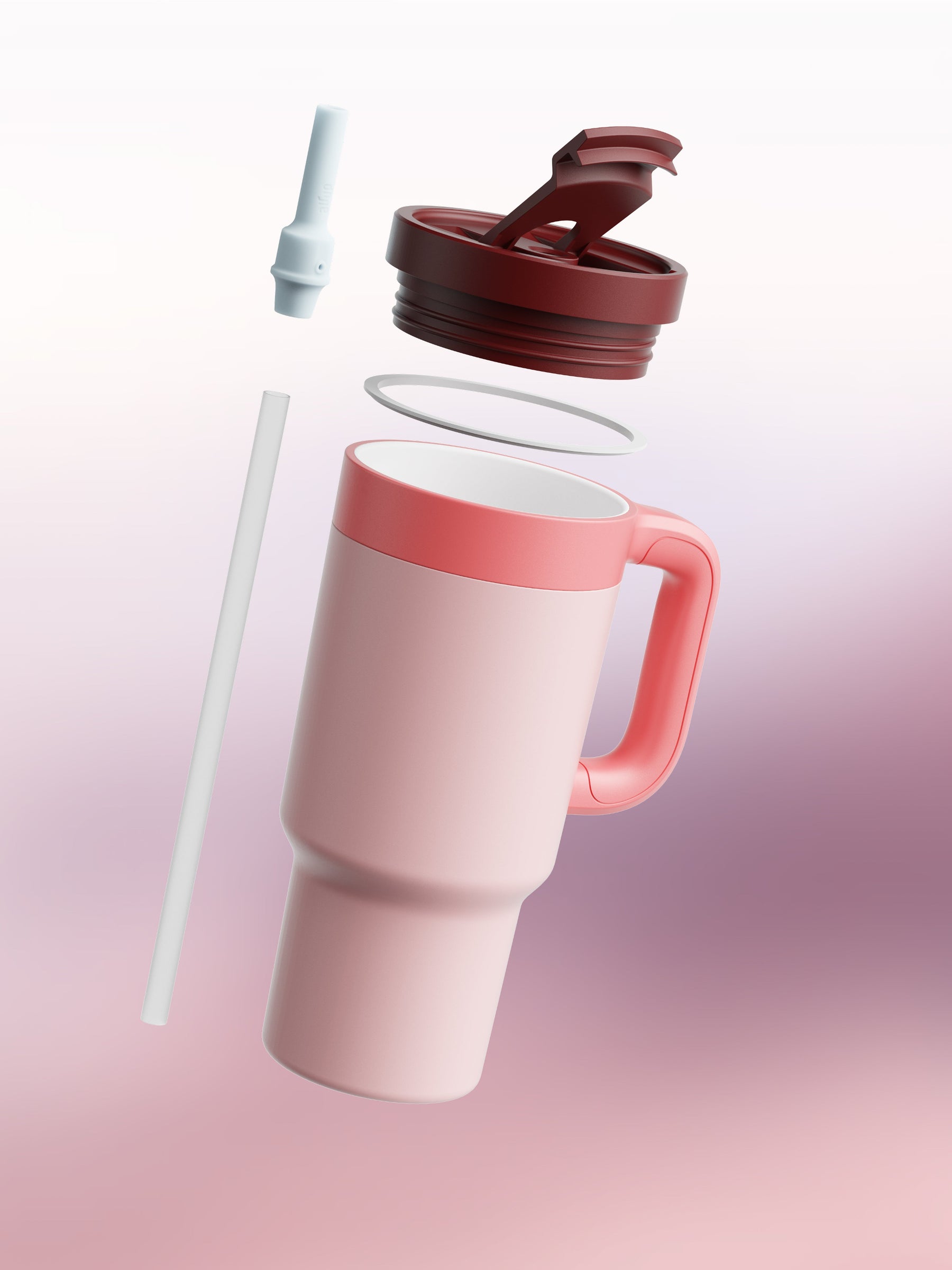 air up® Tumbler with Handle Coral Pink 890 ml