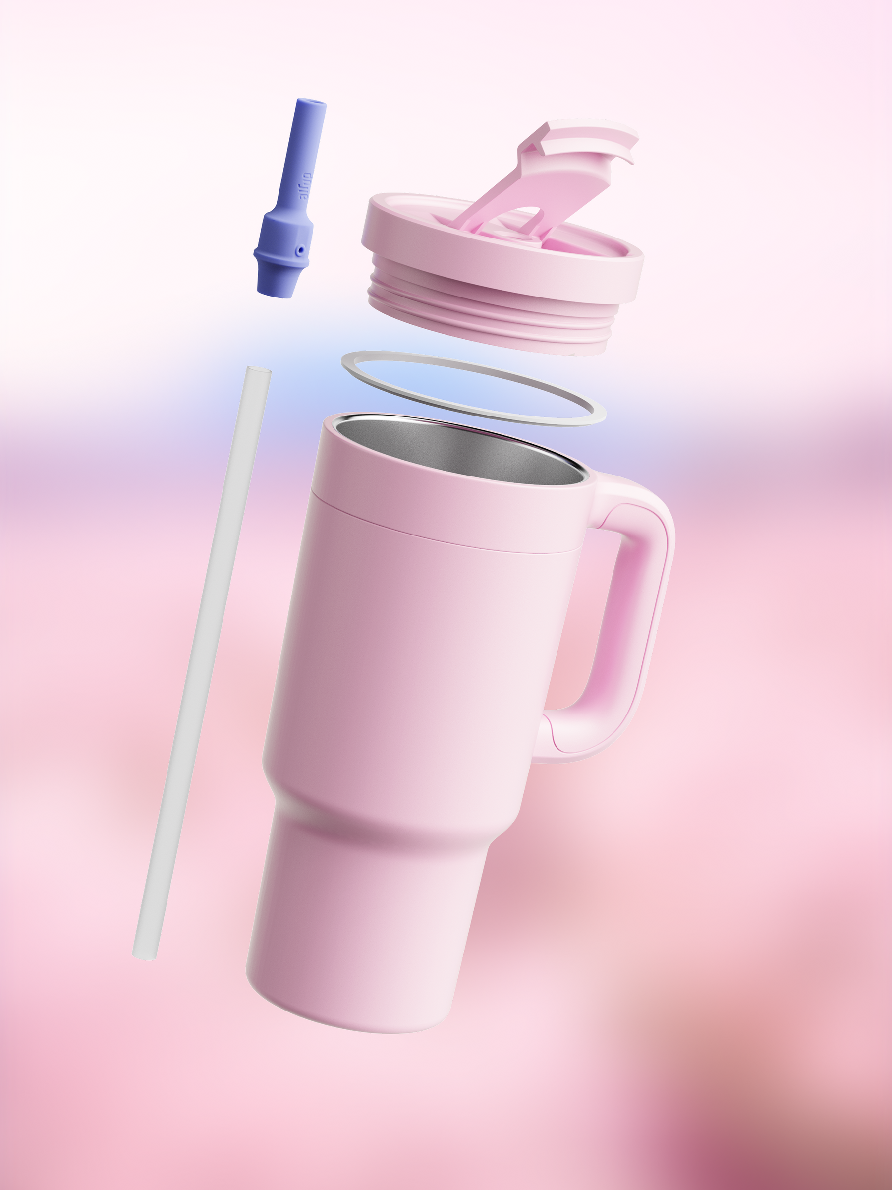air up® Tumbler with Handle 1200 ml Pink Indigo