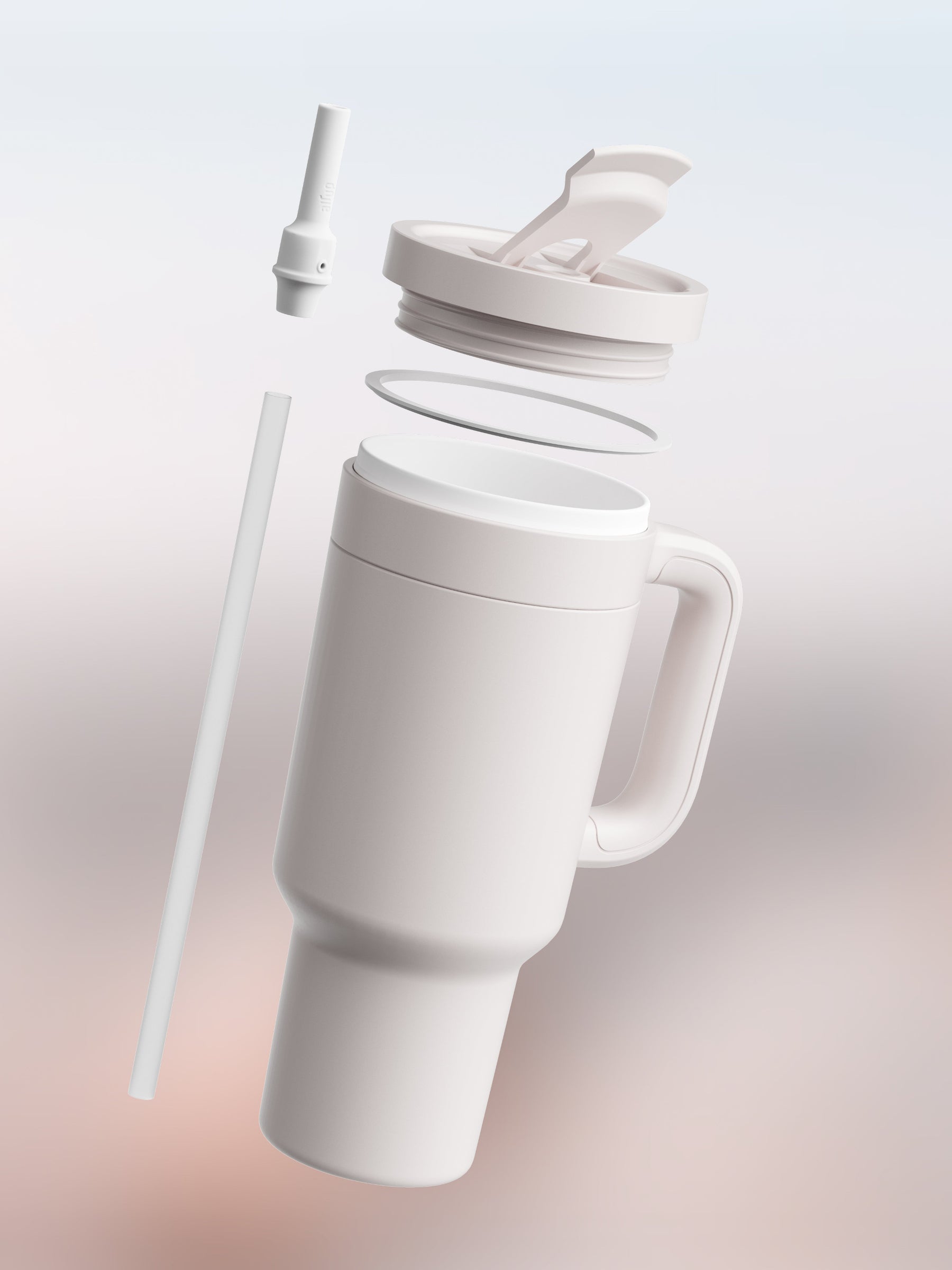 1200 ml air up® Tumbler with Handle Creamy White