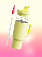 890 ml air up® Tumbler mit Griff Buttercup Pink