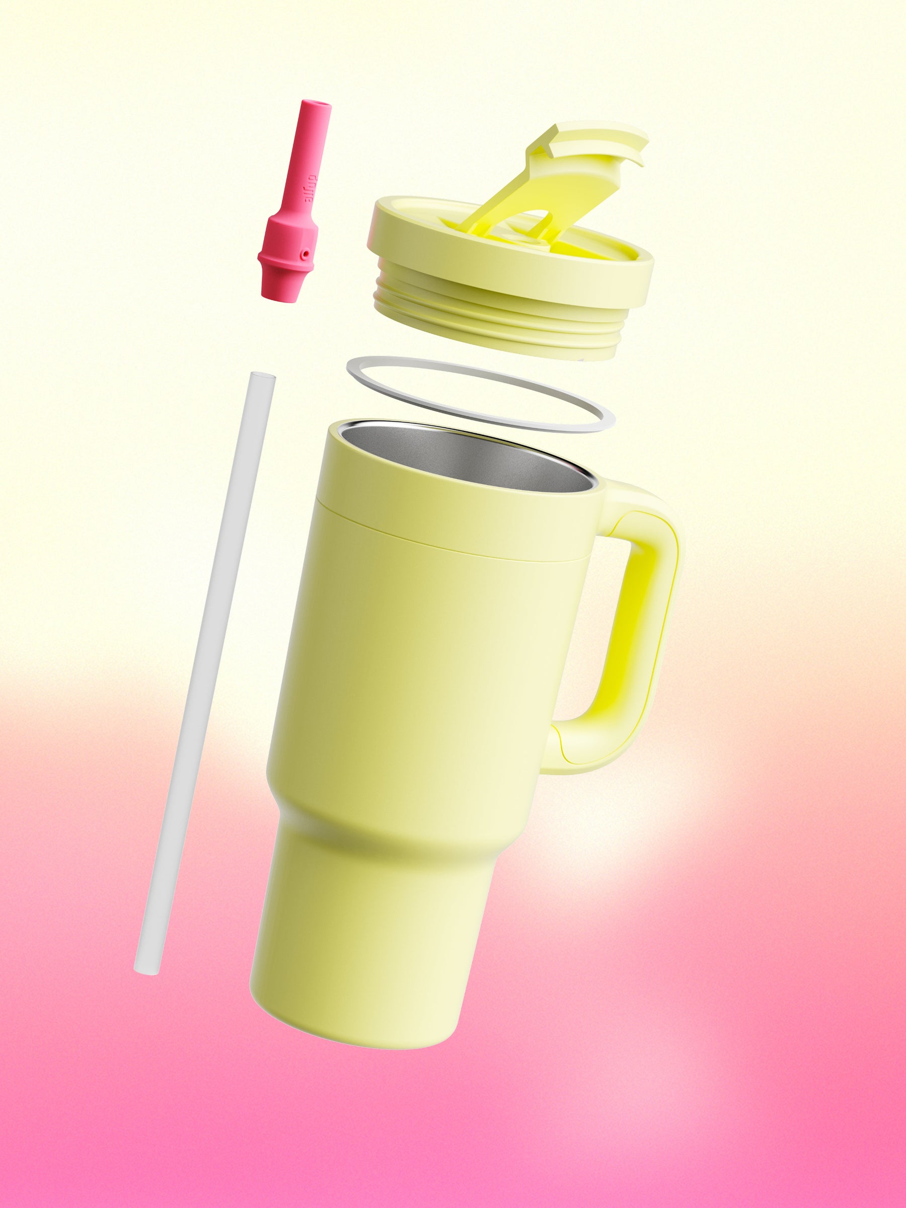 890 ml air up® Tumbler mit Griff Buttercup Pink