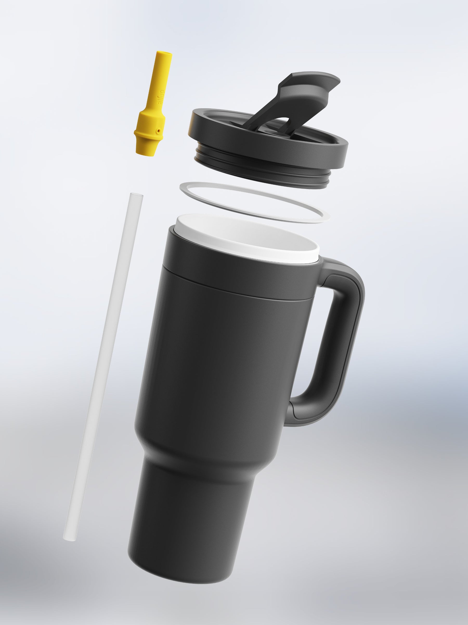 Pitch Black air up® Tumbler with Handle 890 ml